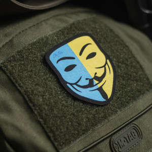 M-TAC НАШИВКА ANONYMOUS BLACK/YELLOW/BLUE