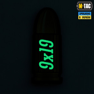 M-TAC НАШИВКА 9X19 AMMO BLACK/GID