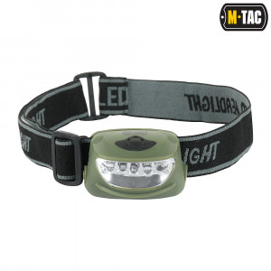 M-TAC ФОНАРЬ НАЛОБНЫЙ 4+1 LED OLIVE
