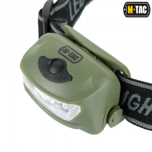 M-TAC ФОНАРЬ НАЛОБНЫЙ 4+1 LED OLIVE