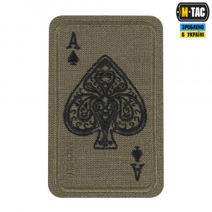 M-TAC НАШИВКА ACE OF SPADES (ВЫШИВКА) RANGER GREEN
