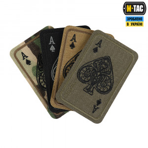 M-TAC НАШИВКА ACE OF SPADES (ВЫШИВКА) RANGER GREEN