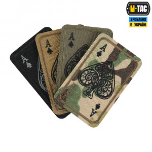 M-TAC НАШИВКА ACE OF SPADES (ВИШИВКА) MULTICAM