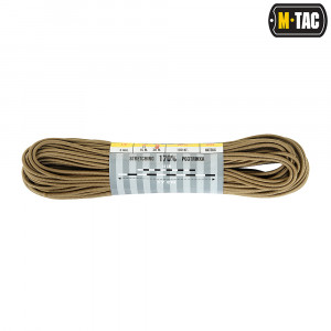 M-TAC ПАРАКОРД SHOCK-CORD 3 MM COYOTE 30М