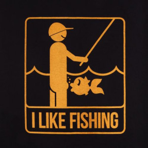 P1G-TAC ФУТБОЛКА I LIKE FISHING BLACK UA281-29891-BK-FSH