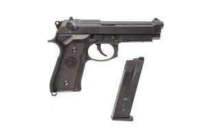 KJW ПИСТОЛЕТ BERETTA M9A1 METAL GREEN GAS BLACK HS2419