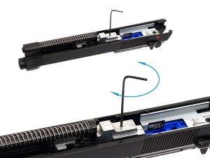 KJW ПИСТОЛЕТ BERETTA M9A1 METAL GREEN GAS BLACK HS2419