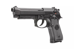 KJW ПИСТОЛЕТ BERETTA M9A1 METAL GREEN GAS BLACK HS2419