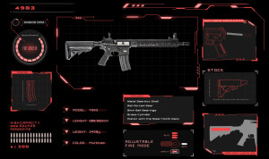 D-BOYS АВТОМАТ M4 12,5'' 4983 METAL BLACK HS2620