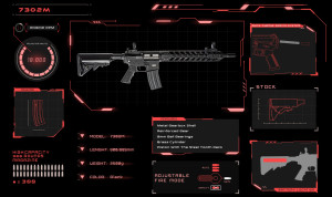 D-BOYS СТРАЙКБОЛЬНЫЙ АВТОМАТ M4 13 METAL 7302M BLACK HS2745