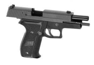 WE СТРАЙКБОЛЬНИЙ ПІСТОЛЕТ P226 SIG SAUER METAL GREEN GAS HS3002