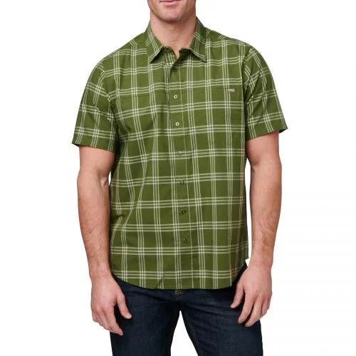 5.11 СОРОЧКА ТАКТИЧНА WYATT PLAID SHORT SLEEVE SHIRT PLAID GREENZONE 71204-656