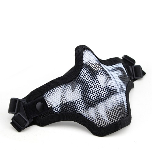 МАСКА-СЕТКА НА НИЖНЮЮ ЧАСТЬ ЛИЦА V2 BLACK SKULL MA-09-WB