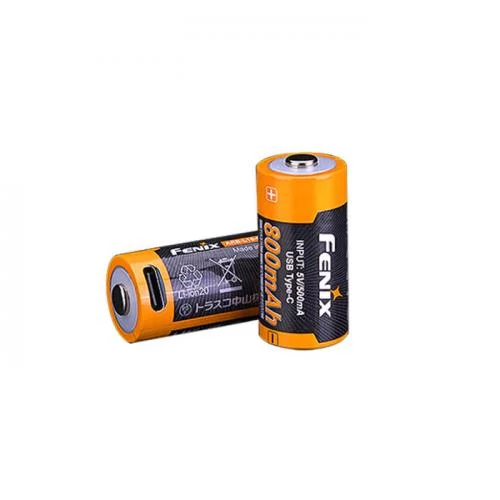 FENIX АКУМУЛЯТОР 16340 800MAH USB TYPE-C ЗАРЯДКА MULTI ARB-L16-800UP