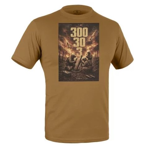 P1G-TAC ФУТБОЛКА З ПРИНТОМ 300 30 3 COYOTE BROWN
