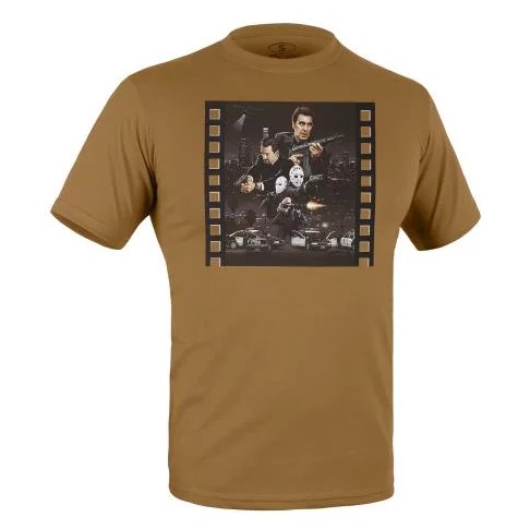 P1G-TAC ФУТБОЛКА С ПРИНТОМ HEAT COYOTE BROWN
