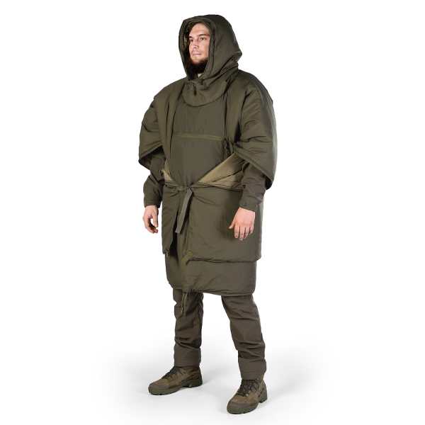 CAMO-TEC УТЕПЛЁННОЕ ПОНЧО-ТРАНСФОРМЕР КИРЕЯ OLIVE 9303
