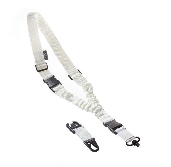 FRAG ОРУЖЕЙНЫЙ ОДНОТОЧЕЧНЫЙ РЕМЕНЬ С АНТАБКОЙ QD И КАРАБИНОМ MAX WHITE