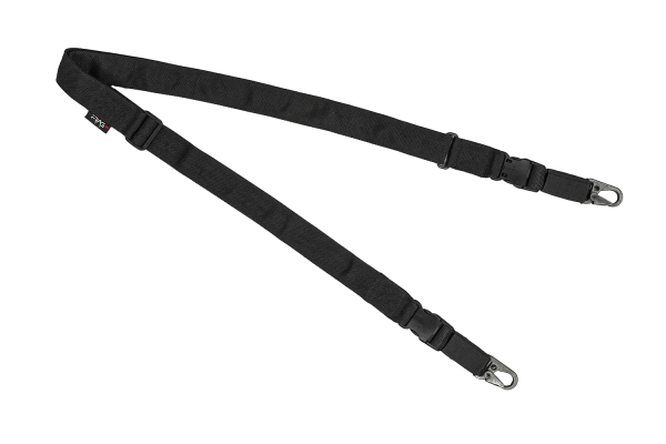 FRAG ОРУЖЕЙНЫЙ ДВУХТОЧЕЧНЫЙ ШИРОКИЙ РЕМЕНЬ С ДВУМЯ КАРАБИНАМИ BLACK