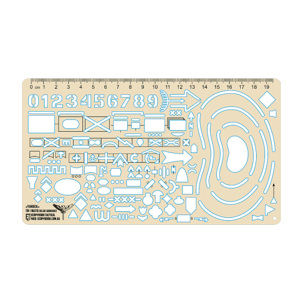 ECOPYBOOK TACTICAL ЛІНІЙКА ТАКТИЧНА РОЗВІДКИ NATO/UA (СИНІЙ КАНТ)