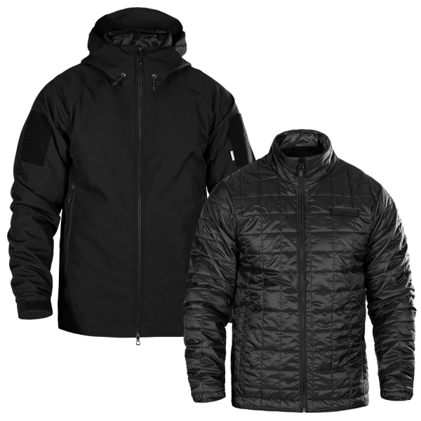 CAMO-TEC КОМПЛЕКТ 2В1 КУРТКА SOFTSHELL З ПІДСТІБКОЮ BLACK 9490