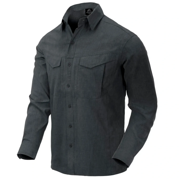 HELIKON-TEX РУБАШКА DEFENDER MK2 GENTLEMAN ДЛИННЫЙ РУКАВ MELANGE BLACK/GREY KO-DGM-PO-0119Z