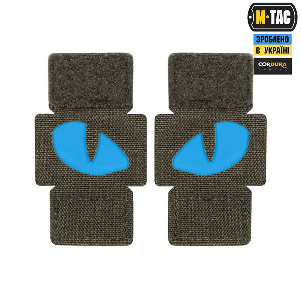 M-TAC НАШИВКА TIGER EYES LASER CUT (ПАРА) RANGER GREEN/BLUE/GID