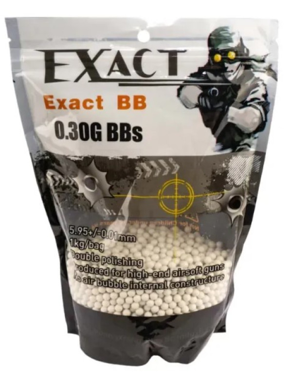 EXACT СТРАЙКБОЛЬНІ КУЛІ 0,30G 1KG 34414