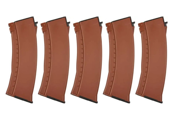 E&L НАБОР МЕХАНИЧЕСКИХ МАГАЗИНОВ АК74 120BBS BROWN 5 PCS 34316