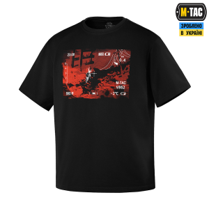 M-TAC ФУТБОЛКА ONE SHOT OVERSIZE BLACK
