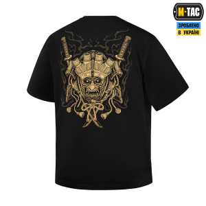 M-TAC ФУТБОЛКА GOLD SAMURAI OVERSIZE BLACK