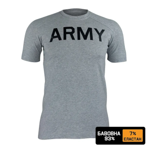 KRAMATAN TACTICAL DESIGN ФУТБОЛКА ARMY 93/7 БАВОВНА GREY MELANGE