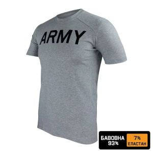KRAMATAN TACTICAL DESIGN ФУТБОЛКА ARMY 93/7 БАВОВНА GREY MELANGE
