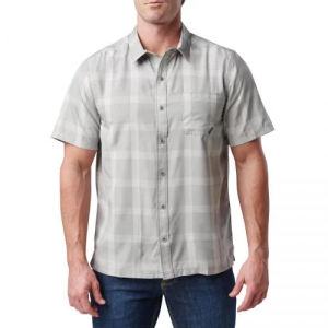 5.11 СОРОЧКА В КЛІТИНКУ NATE SHORT SLEEVE SHIRT TITAN GREY PLAID 71217-674