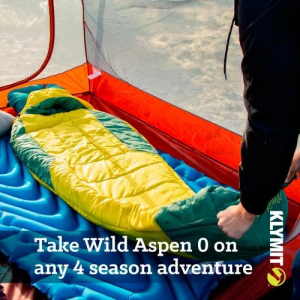 KLYMIT СПАЛЬНЫЙ МЕШОК WILD ASPEN 0 SLEEPING BAG LARGE YELLOW 13WAYL00D