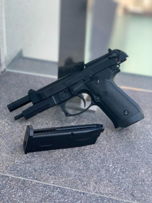 HFC ПИСТОЛЕТ BERETTA M9 HG-190 GBB GREEN GAS METAL SLIDE HS1495