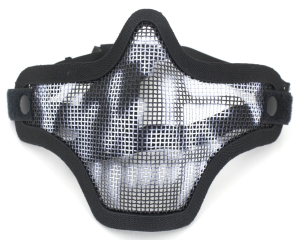 МАСКА-СЕТКА НА НИЖНЮЮ ЧАСТЬ ЛИЦА V2 BLACK SKULL MA-09-WB