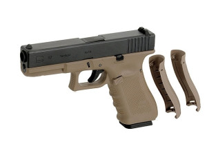 WE ПІСТОЛЕТ GLOCK 17 GEN4. METAL TAN GREEN GAS HS04796