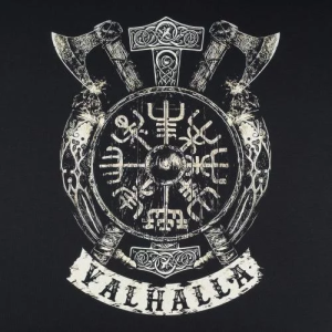 P1G-TAC ТАКТИЧНА ФУТБОЛКА З ПРИНТОМ VALHALLA LOGO BLACK UA281-29891-BK-VLL