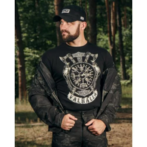 P1G-TAC ТАКТИЧНА ФУТБОЛКА З ПРИНТОМ VALHALLA LOGO BLACK UA281-29891-BK-VLL