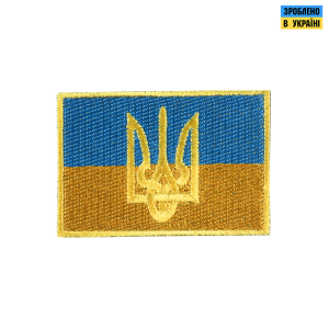 ПРАПОР УКРАЇНИ З ГЕРБОМ 4 НА 6 СМ