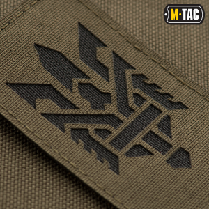 M-TAC НАШИВКА ТРИЗУБ (СТИЛИЗАЦИЯ) LASER CUT ВЕРТИКАЛЬНАЯ RANGER GREEN/BLACK