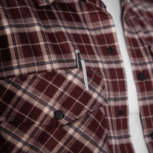 CAMO-TEC СОРОЧКА БУРЕВІЙ LOGO TAN BURGUNDY CHECK 9307