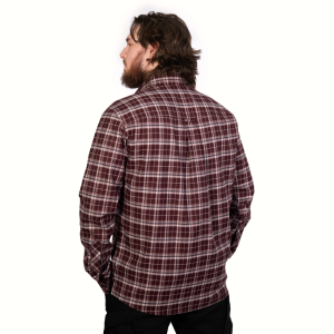 CAMO-TEC СОРОЧКА БУРЕВІЙ LOGO TAN BURGUNDY CHECK 9307