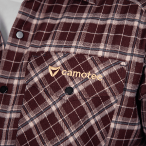 CAMO-TEC СОРОЧКА БУРЕВІЙ LOGO TAN BURGUNDY CHECK 9307