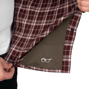 CAMO-TEC СОРОЧКА БУРЕВІЙ LOGO TAN BURGUNDY CHECK 9307
