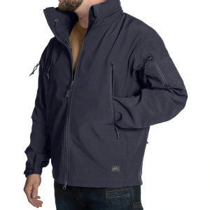 HELIKON-TEX КУРТКА GUNFIGHTER SHARK SKIN WINDBLOCKER NAVY BLUE KU-GUN-FM-37