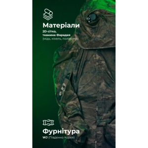 БАЛІСТИКА АНТИТЕПЛОВИЗИОННЫЙ ПОНЧО-ПЛАЩ ЧУГАЙСТЕР GEN 2 МУЛЬТИКАМ 11033010401