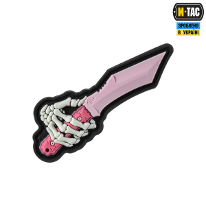 M-TAC НАШИВКА SKELETON KNIFE PVC PINK