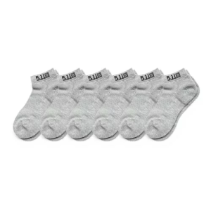 5.11 ШКАРПЕТКИ PT-R BASIC ANKLE SOCKS 6 ПАР HEATHER GREY 10047-016